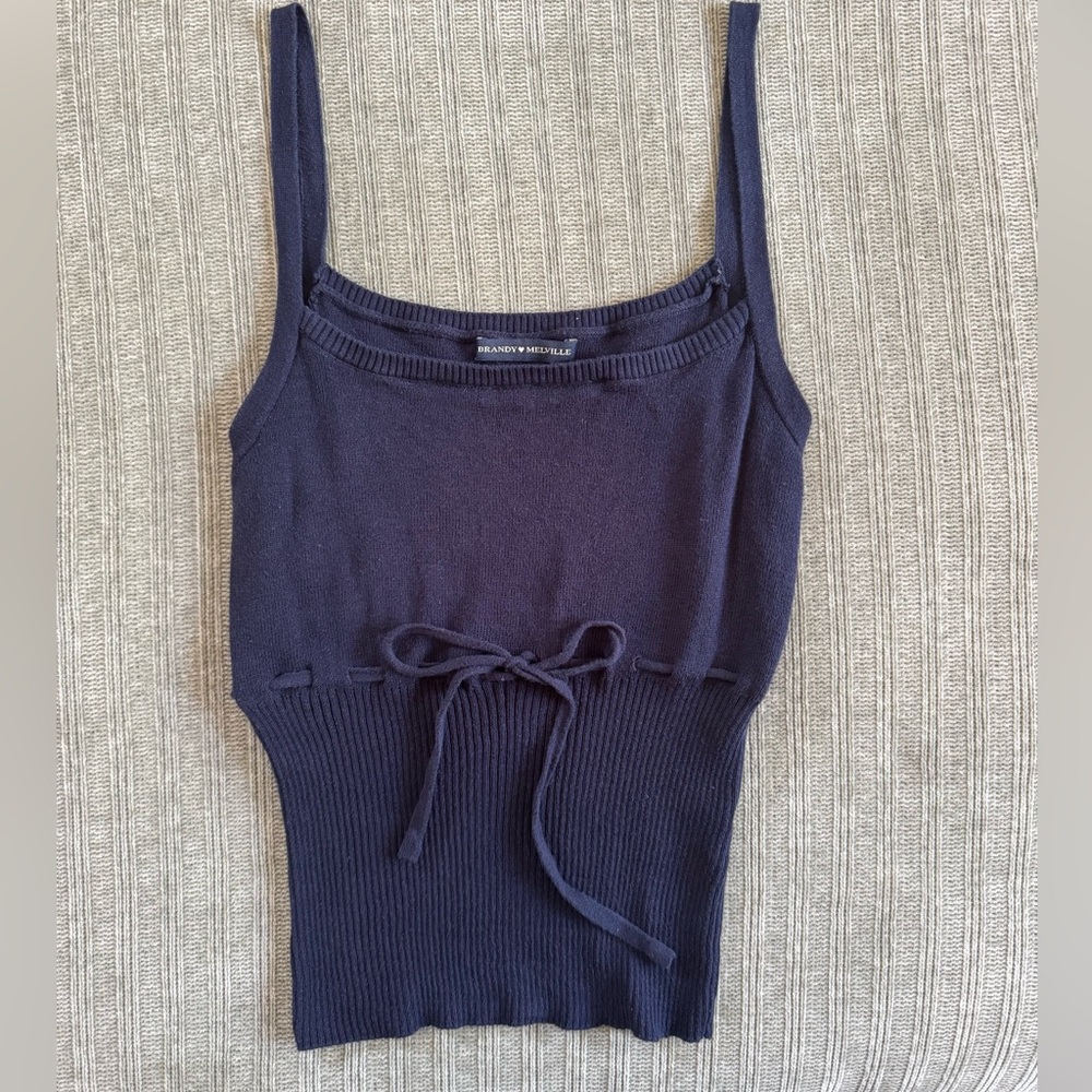 Brandy Melville Navy Blue Tank Top